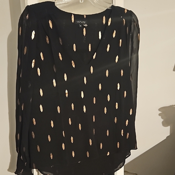STATE Black Boxy Long Sleeve Blouse - Picture 4 of 4